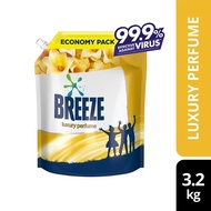 Breeze Liquid Refill Detergent Luxury Perfume 3.2kg