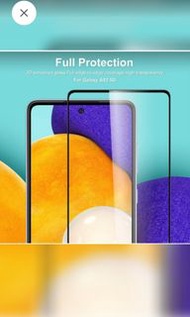 Galaxy A52 5G Samsung 三星 全覆蓋全屏全貼面 鋼化防爆玻璃 保護貼 黑色 Full Coverage Full rAdhesive Glue 9H Hardness HD Tempered Glass Screen Protector Black (包除塵淸㓗套裝）(ClearIncludeding Set )