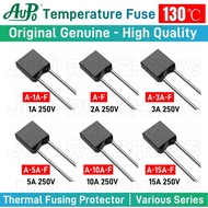 CHIP 20PCS Original AUPO 130C Thermal Fuse Kit RH 1A 2A 3A 5A 10A 15A 250V 130C Temperature A4-1A-F 