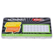 32 Values 800 Pieces Transistor Assortment Kit 2N2222 2N2907 2N3904 2N3906 2N5401 2N5551 S8050 S8550