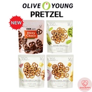 Olive Young Delight Project Low Calorie Pretzel /Butter Garlic /Onion Cheese /Wasabi /Dirty Choco