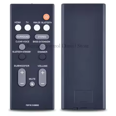 Remote Control use for Yamaha Sound Bar System FSR78 YAS-106 YAS-207 ATS-1060 YAS-107 ATS-1070