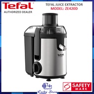 TEFAL ZE420D JUICE EXTRACTOR WITH LARGE OPENING, METAL JUICER, 2 YEARS WARRANTY