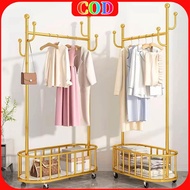 【RM】?ของมาใหม่? ราวผ้า ที่แขวนกระเป๋า ราวแขวนกระเป๋า ที่แขวนหมวก ราวแขวนเสื้อผ้า หมุนได้และทนทาน 3 ต