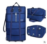 ONE - 擴大型36寸雙安全帶-超大容量行李箱行李袋(藍色)