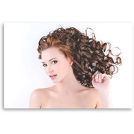 Hair Salon Hairdressing Posters Ms Curly Hair Wall Poster Canvas Poster Bedroom Decor Office Room De