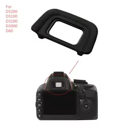 1PC DK-20 Rubber Black Eyecup Viewfinder Eyepiece For NIKON Camera DSLR D50 D60 D70 D70S D3000 D3100