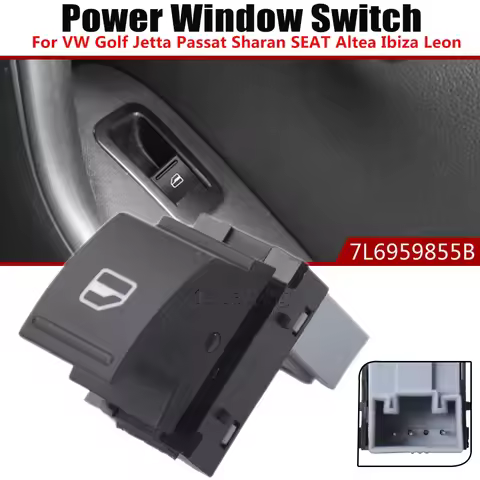 Window Power Switch Button 7L6959855B 1K0959855 For VW Golf MK5 6 Passat B5 Jetta B6 Amarok Sharan T