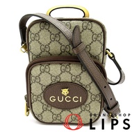二手 Gucci Neo Vintage 迷你肩背包 658556 GG Supreme 女用單肩包 米色