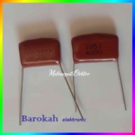 Kapasitor Milar Merah 105K 250 Volt - 105J 400v capacitor 400 Volt