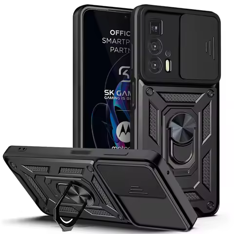 For Motorola Edge 20 Pro Case Slide Camera Armor Phone Cases For Moto Edge20 Lite Edges Magnetic Hol