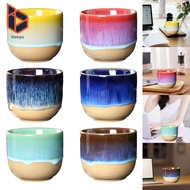 blesiya Ceramic Tea Cups Yerba Mate Teacup 150ml Cup Kung Fu Tea Cup for Latte Cappuccino Yerba Mate