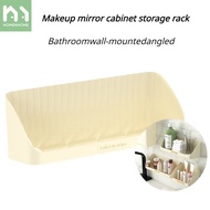 Homenhome Bathroom Wall Mounted Diagonal Cosmetic Mirror Cabinet Storage Rack