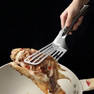 2IN1 Fry/pick Up Food Tong 304 Stainless Steel Kitchen Tools Fried Fish Steak BBQ Fish Tongs