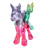 Abstract Unicorn Inspired Figure 3D Printed with Movable Head Neutral Tone Home Office Decor Gift 3d