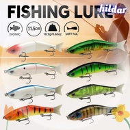 HILDAR Swimbait, 18.5g Bionic Fishing Lure Bait, Professional 2-section 11.5CM Softtail Glide Hard B