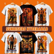 IPL 2025 TSHIRT SUNRISERS HYDERABAD Team Tshirt Unisex Tshirt S-5XL