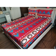 Bed Sheet With Pillowcase Graphic Pattern Microfiber 3.5ft 5ft 6ft Height 9 Inches By Satien Shop