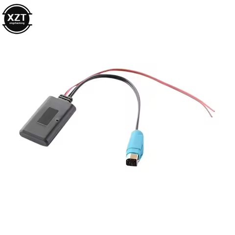 Stereo Bluetooth-compatible AUX-IN Cable Adapter KCE-237B Wireless Audio Wiring for Alpine CDE-W203R