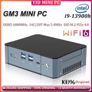 GM3 MINI PC i9-13900H 14C/20T Max 5.4GHz DDR4 4800MHz SSD M.2 PCIe 4.0 Windows 11 Pro WIFI6 4K HD Ga