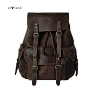 Extreme Leather Laptop Backpack I Leather Backpacks I 14" Laptop Bag I Travel Backpack I Beg Sandang