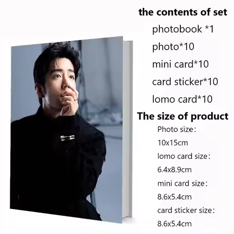 Series11 Sean Xiao Zhan Photobook Mini Card Sticker Lomo Wallet Card Paste Photo Album Art Book Pict