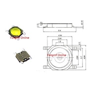 (5 pcs) 4.8x4.8x0.8mm 4-Pin Push Button Utra Thin SMD Tactile Tact Switch (ST-007)