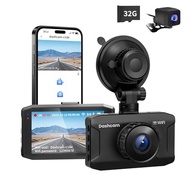 4K Dual Dash Cam Front and Rear,4K Single Front Car Camera with WiFi,2K+1080P Dash Camera with 3 inc