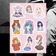 Chibi Anime Stickers Girl | Cute Anime Stickers | Anime Aesthetic Stickers