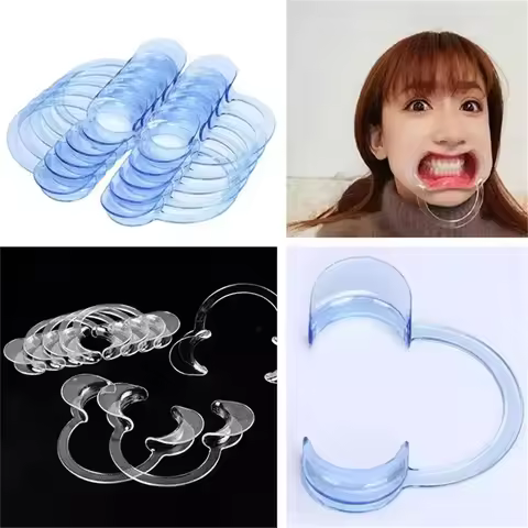 10pcs /set Dental Mouth Opener C Shape Mouth Gag Dental Orthodontic Tool Intraoral Cheek Lip Retract