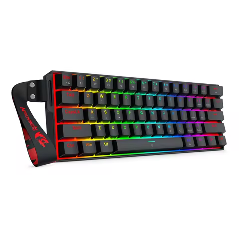 Redragon K617 HE Rapid Trigger Gaming 60% 61 Keys Wired Mechanical Keyboard,Dedicated Hall Effect Ma