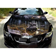Animal -  Otter Car Hood Vinyl Stickers Wrap Vinyl Film Engine Cover Decals Sticker Universal Car Ho