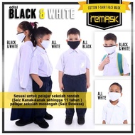 REMASK 2 LAYERS COTTON FACE MASK BLACK &amp; WHITE SERIES