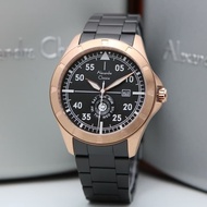 Alghani Watch Jam Tangan Pria Alexandre Christie AC 6537 ME BBRBA Stainless Steel Strap Black Rose G