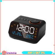 KILLA Led Digital Alarm Clock Fm Radio Dimming Rechargeable Temperature Humidity Meter With Snooze Function