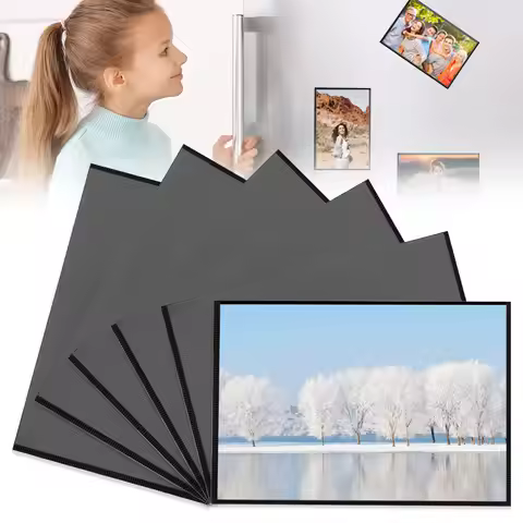 6/10/20pcs Magnetic Picture Frames 4"X6" 5"X7" 8.5"X11" Magnet Photo Frame Pockets/Postcard Holder D