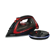 Steam Iron For Clothes With Titanium Infused Ceramic Soleplate, 2200-Watts Handheld Ironing Machine Electric Steam Iron