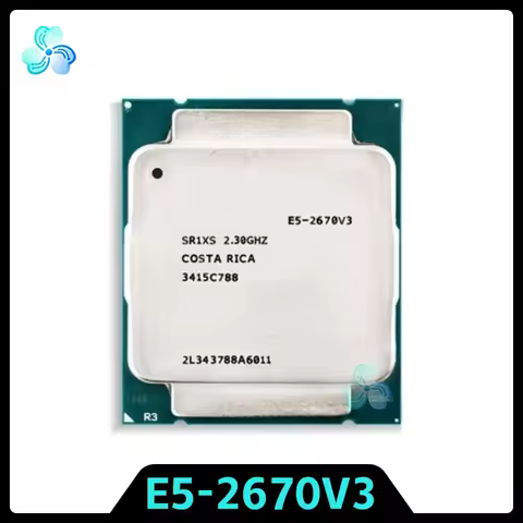Xeon E5-2670V3 CPU SR1XS 12-Cores 24-Thread 2.3GHz 30MB 22nm 120W LGA2011-3 E5 2670 V3 CPU Processor
