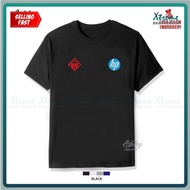 T Shirt Round Neck HP Hewlett Packard Laptop Omen Gaming Laptop PC Desktop Baju Lelaki Casual Cotton