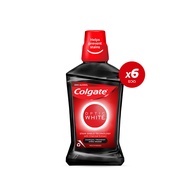 [มี 4 แพ็คให้เลือก] น้ำยาบ้วนปากคอลเกต อ๊อพติค ไวท์ ชาร์โคล เฟรชมินท์ 500 มล. Colgate Mouthwash Opti