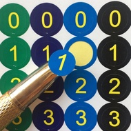 Number Sticker 1cm Round Waterproof Polka Dot Number Sticker Adhesive Sticker Label Paper 1-1000 Num