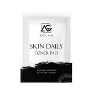 [ 1 ซอง 20 แผ่น ] Aglam Toner Pad Skin Daily - โทนเนอร์แพด แบบซอง สำหรับเช็ดและมาส์ก สีดำ 1 ซอง