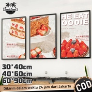 40x60 cm Poster Display LED Cafe Menu Board Bracket Illuminated Slim Frame LED Light Box