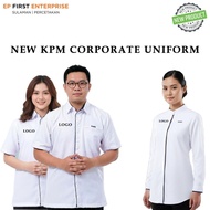 KPM Baju Korporat Putih Unisex | Premium Cotton Viscose