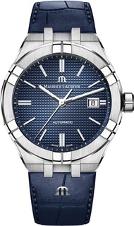 Maurice Lacroix Aikon Gents Automatic Watch, 42 mm, Blue, AI6008-SS001-430-1