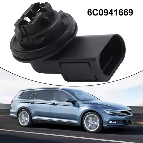 For POLO 6C Front Bulb Socket Replacement Installation Black Front Daytime Light Bulb Socket OEM Num
