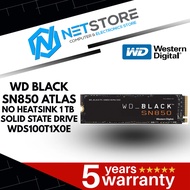 WESTERN DIGITAL WD BLACK SN850 ATLAS NO HEATSINK 1 TB SOLID STATE DRIVE - WDS100T1X0E