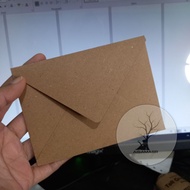 12x9 cm brown envelope