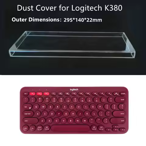 For Logitech K380 Wireless Bluetooth Keyboard Transparent Dust Cover K480 K580 Acrylic Protective Co