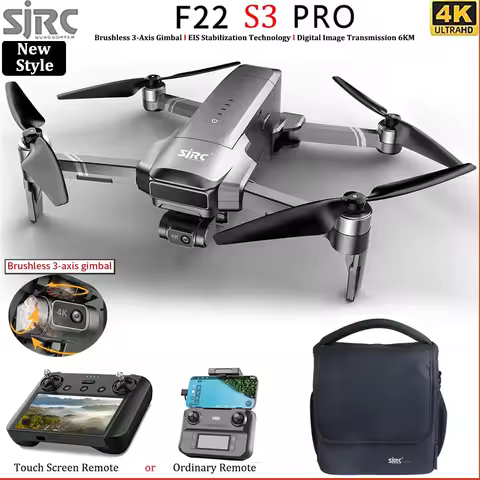SJRC F22 S3 PRO Drone 4K Professional Camera GPS HD 5G WiFi FPV 3-Axis Gimbal EIS Brushless Foldable